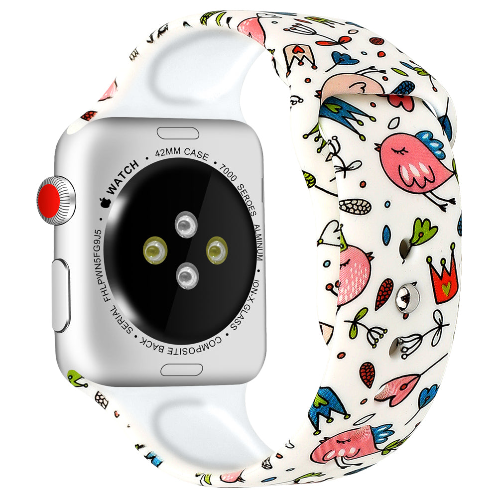 Rubber Strap with Patterns for Apple Watch