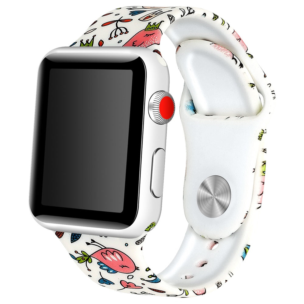 Rubber Strap with Patterns for Apple Watch