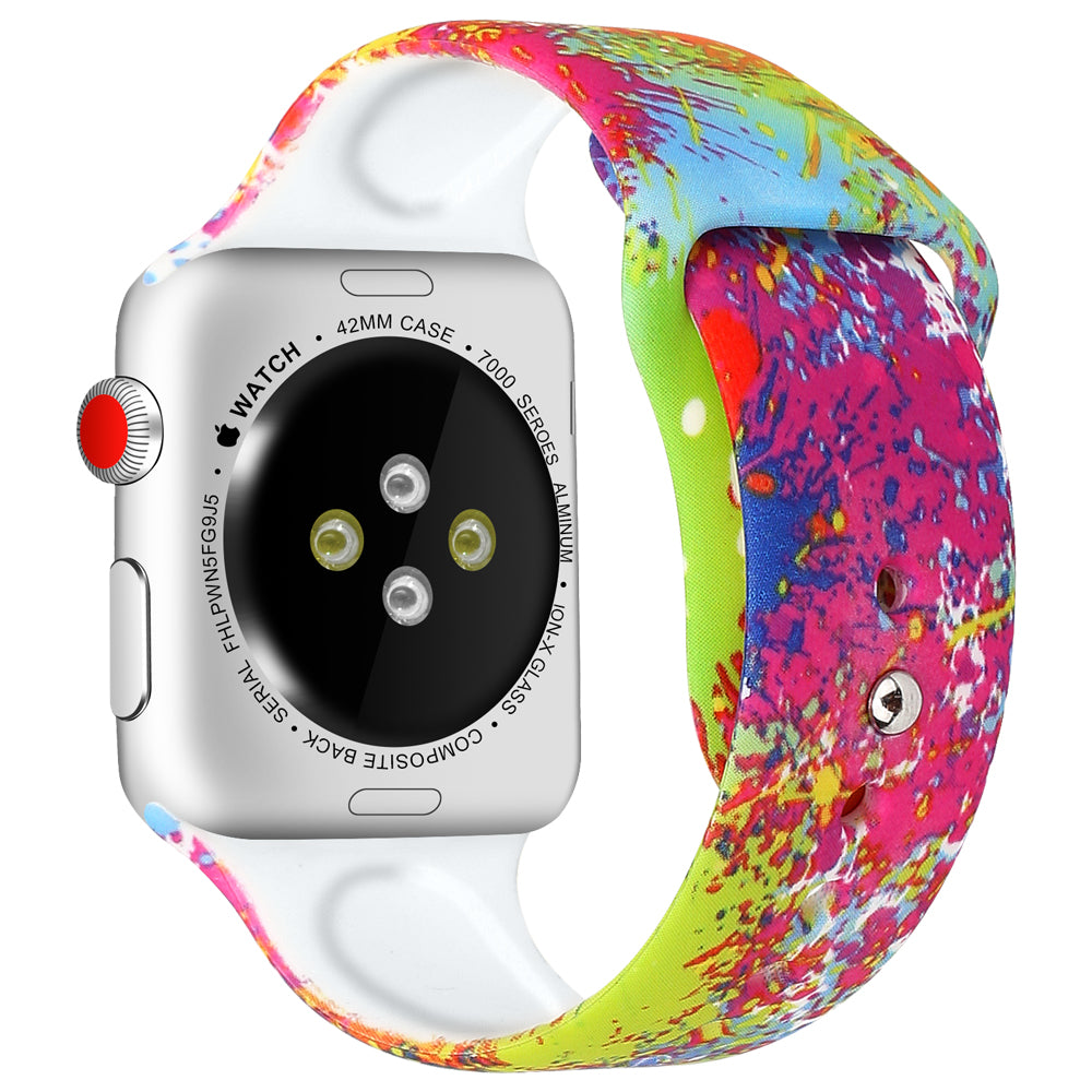 Rubber Strap with Patterns for Apple Watch