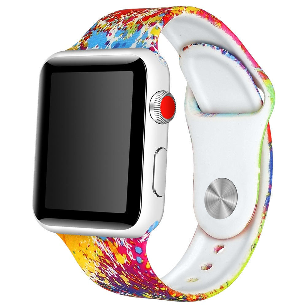 Rubber Strap with Patterns for Apple Watch