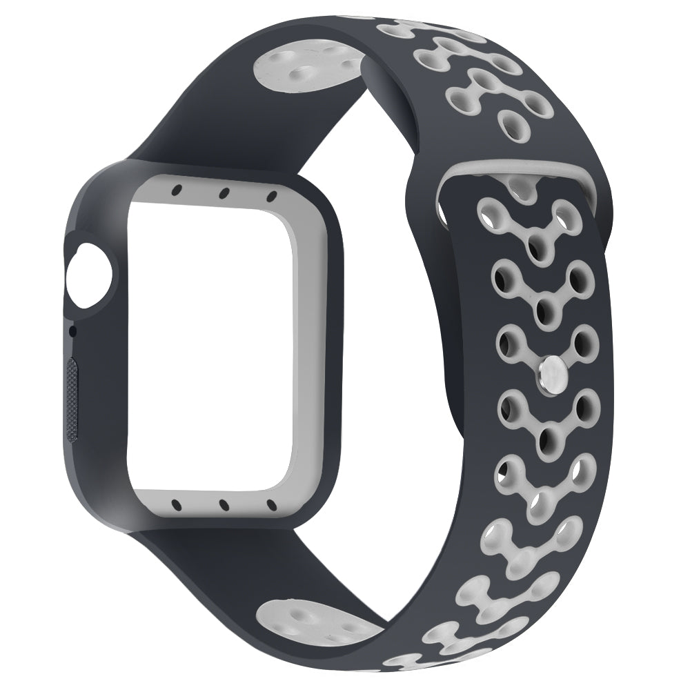 Rubber Strap with Case Protector for Apple Watch