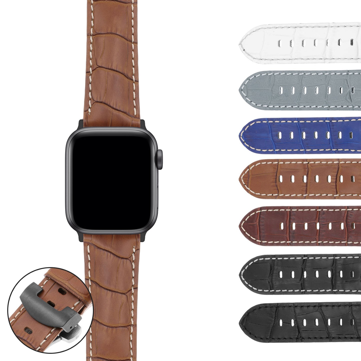 DASSARI Croc Leather Strap for Samsung Gear S3 Frontier