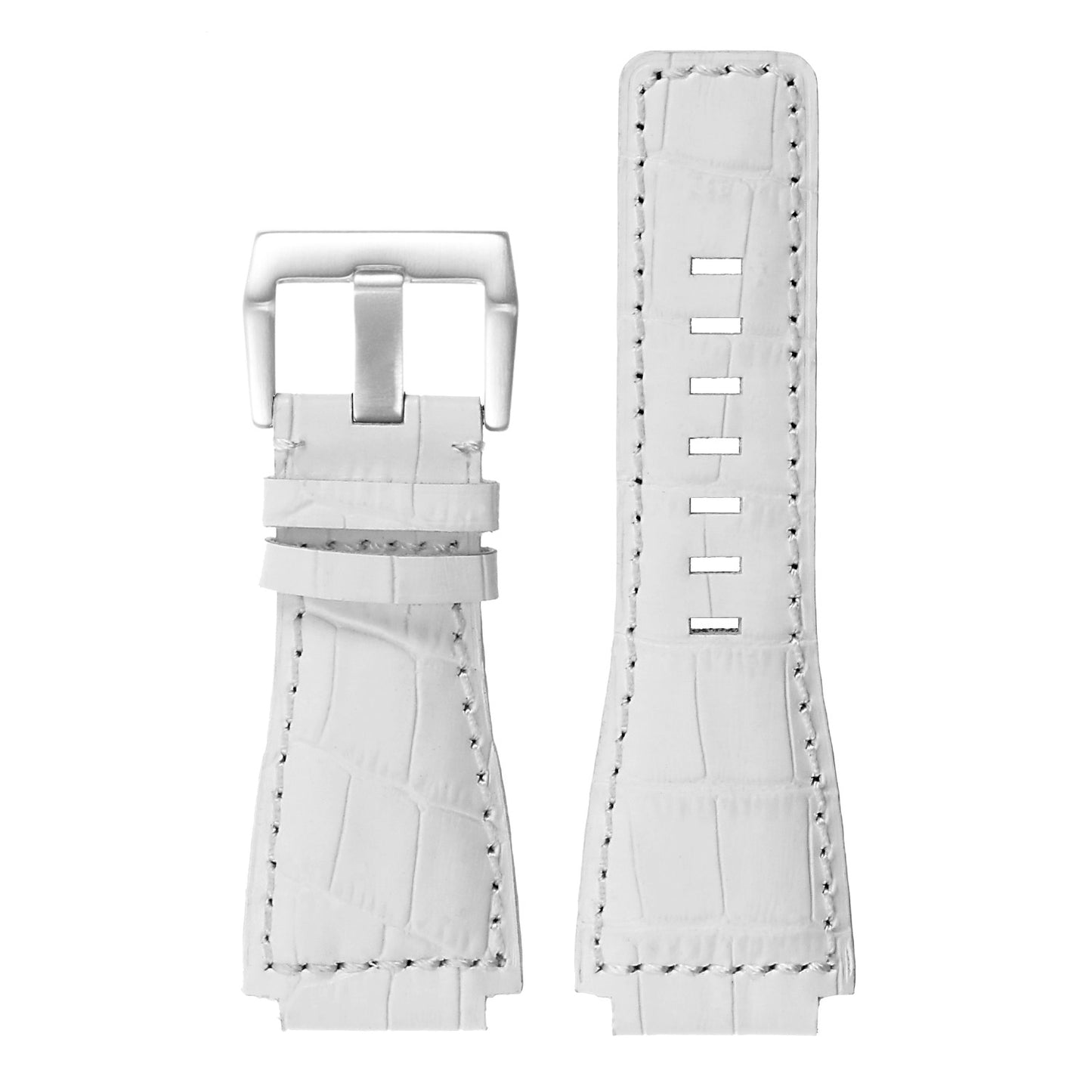 DASSARI Croc Embossed Leather Strap for Bell & Ross