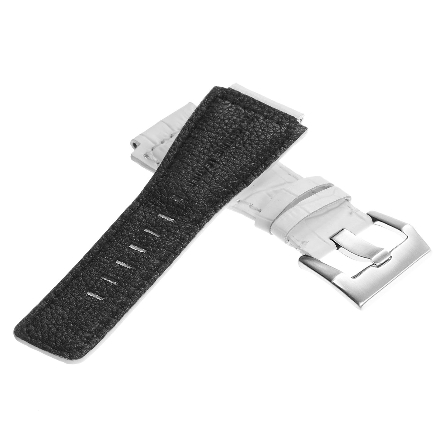 DASSARI Croc Embossed Leather Strap for Bell & Ross
