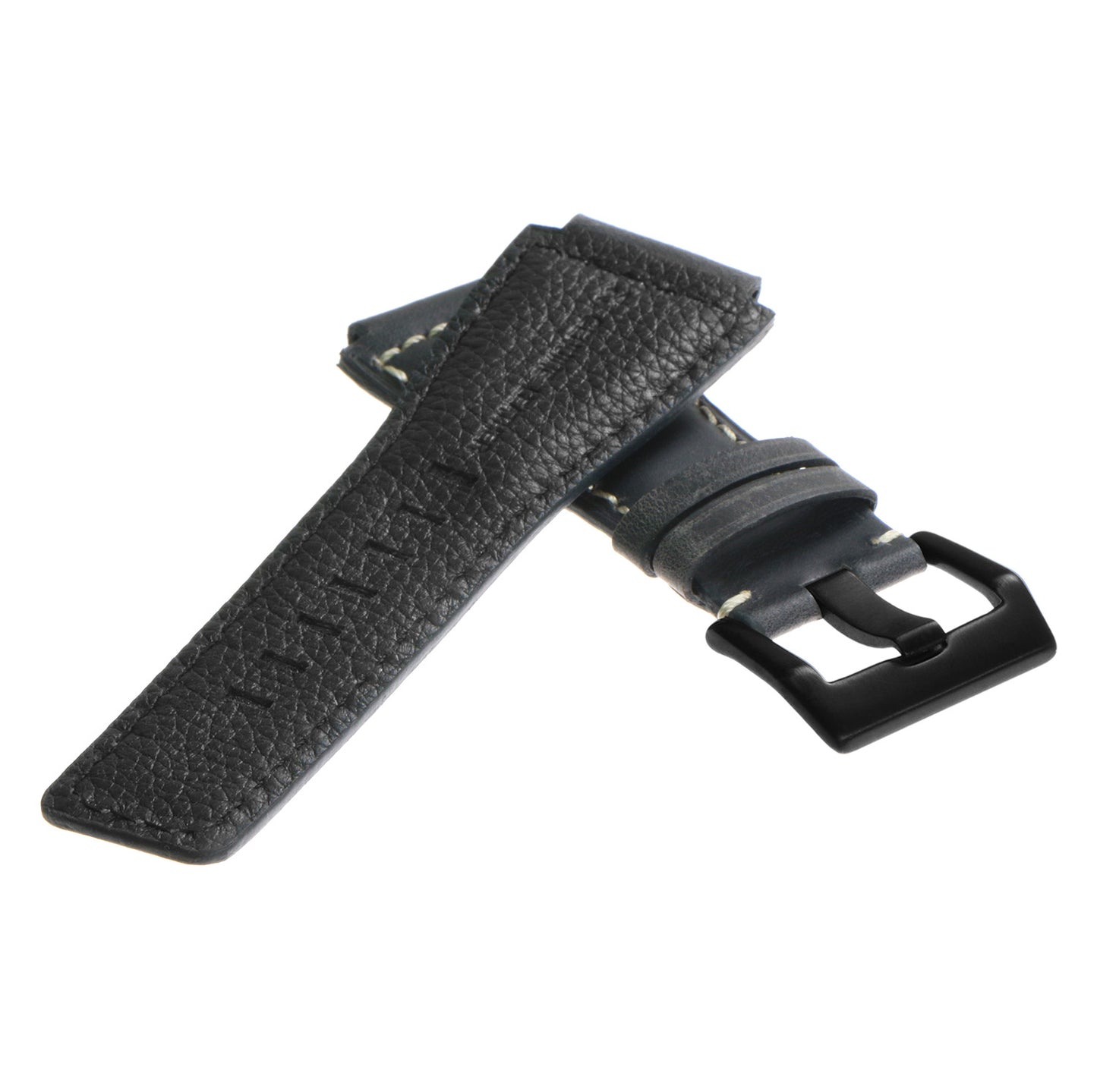 DASSARI Vintage Leather Strap for Bell & Ross with Matte Black Buckle