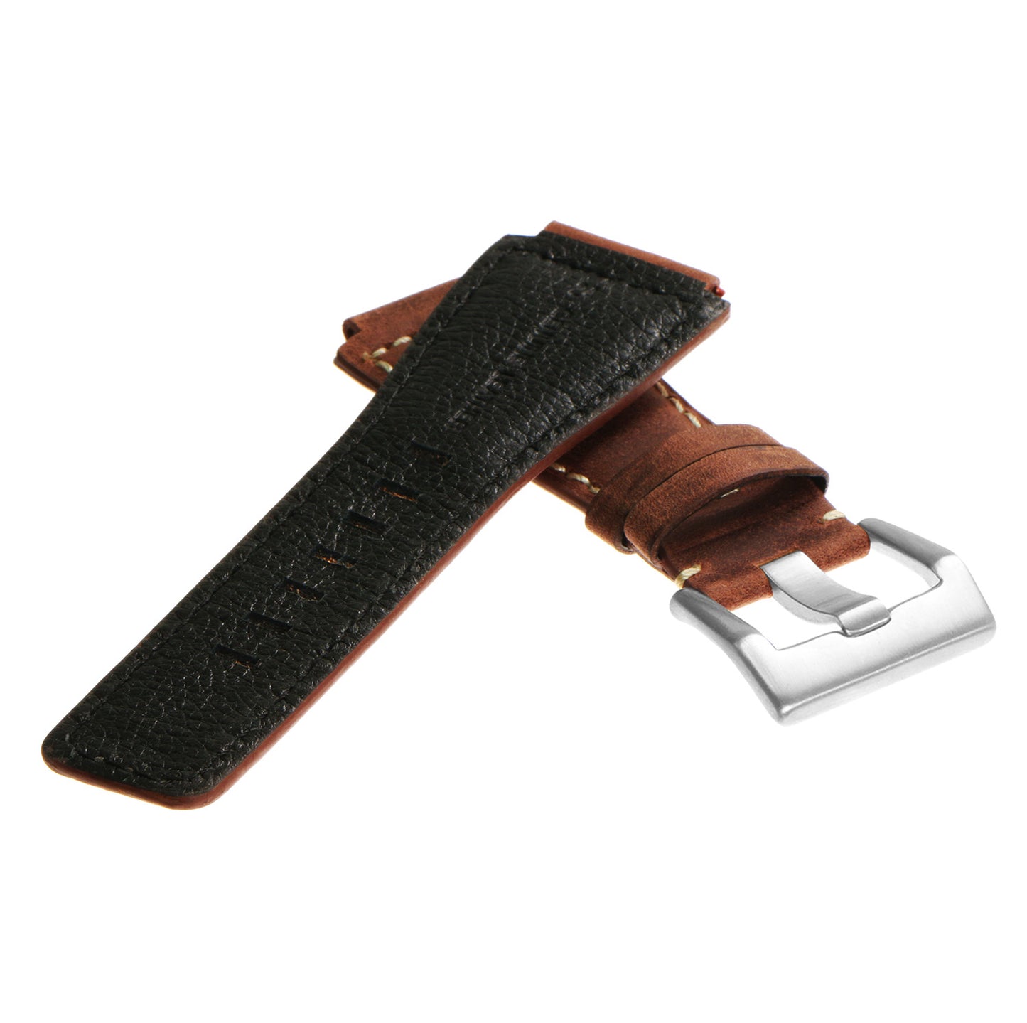 DASSARI Vintage Leather Strap for Bell & Ross