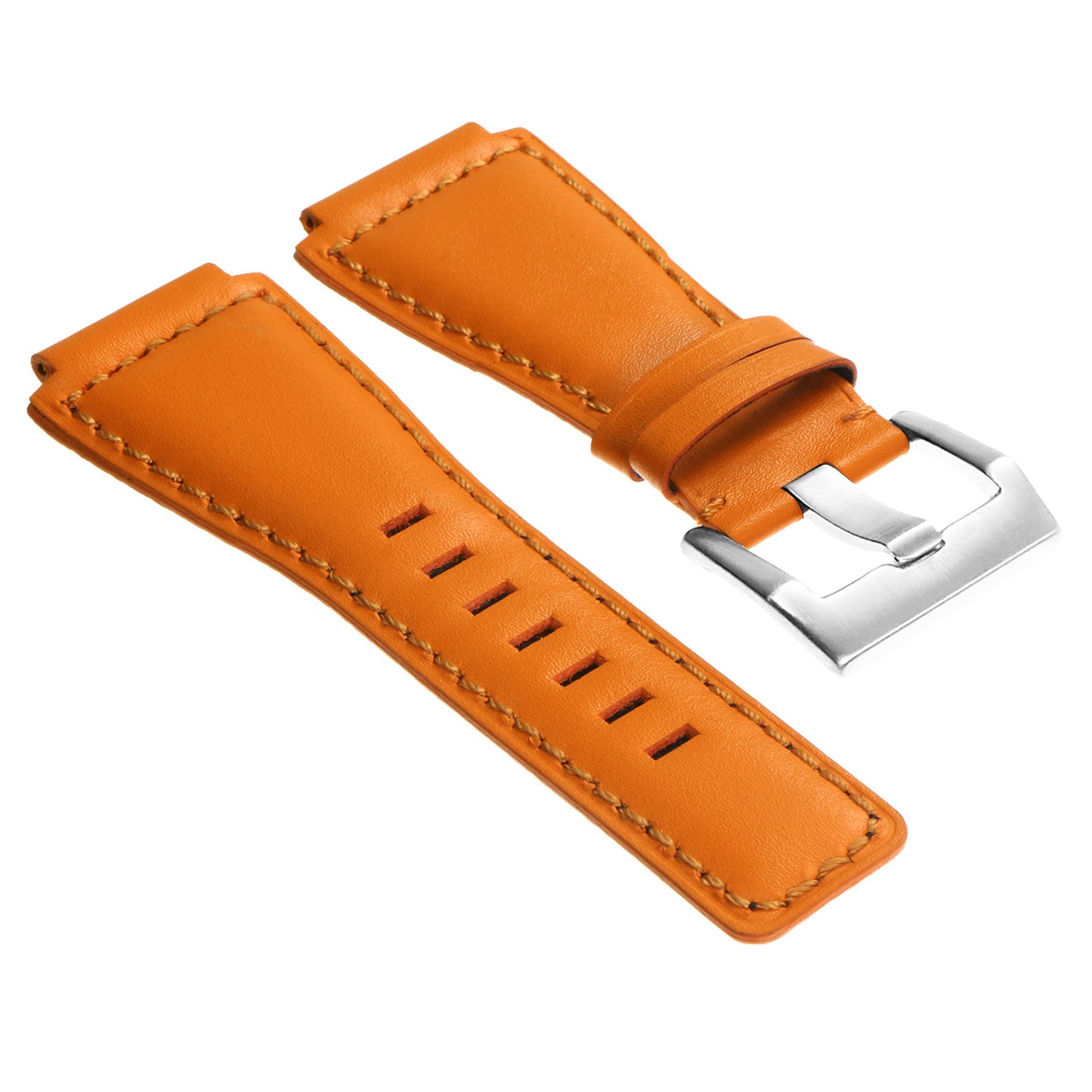 DASSARI Smooth Leather Strap for Bell & Ross