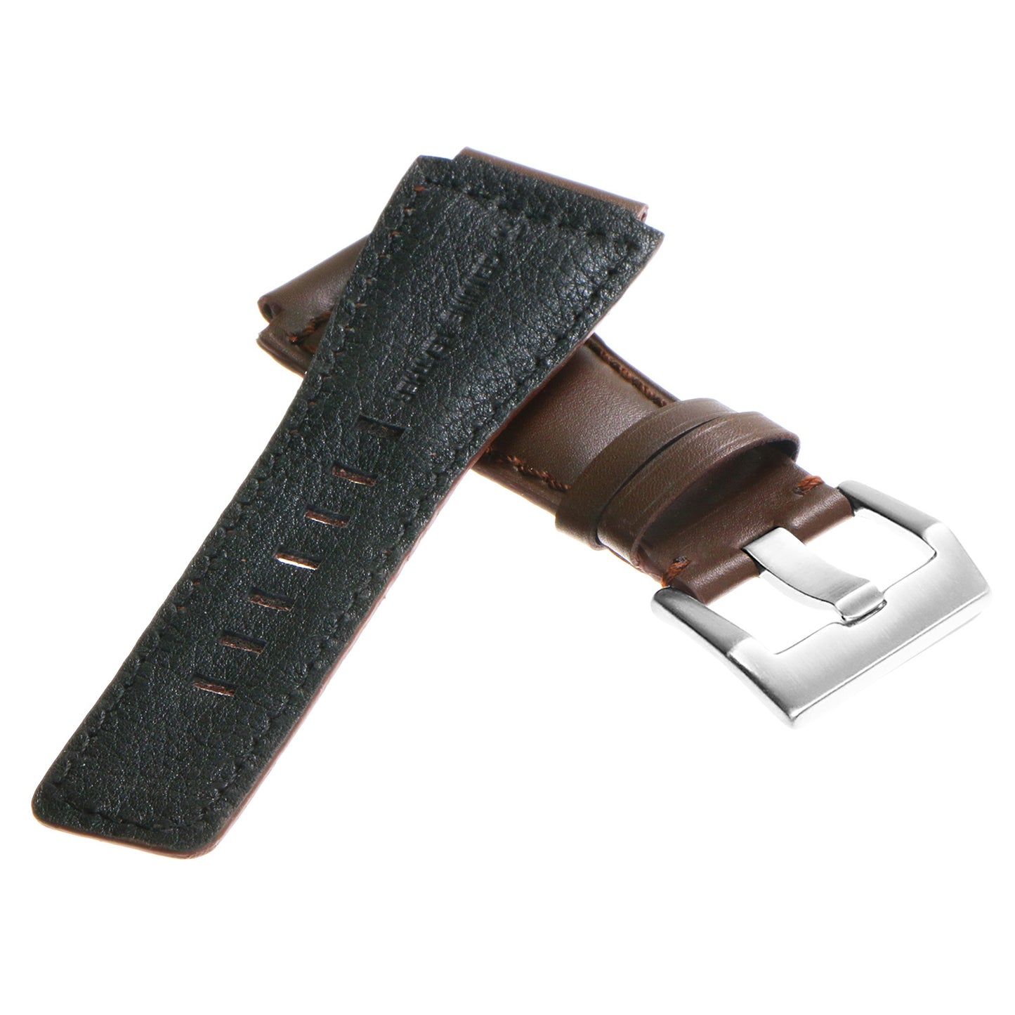 DASSARI Smooth Leather Strap for Bell & Ross