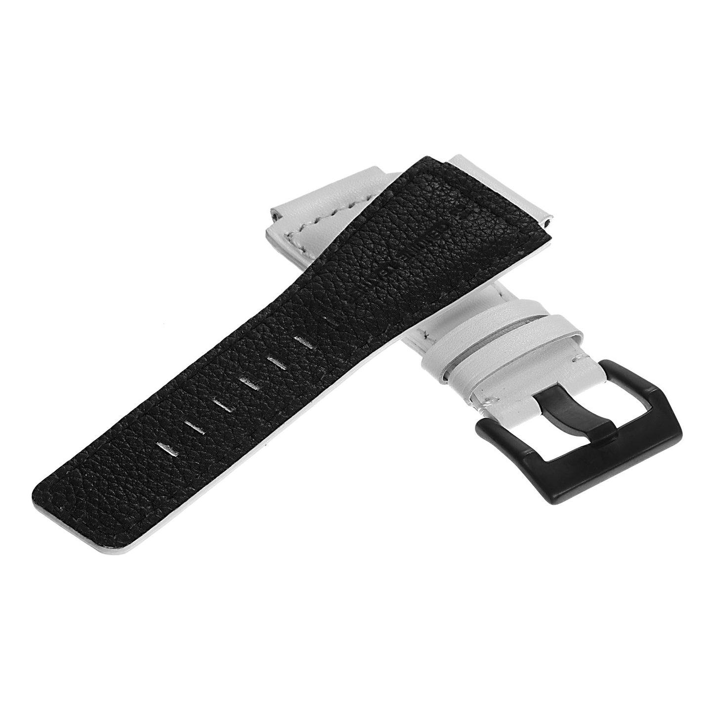 DASSARI Smooth Leather Strap for Bell & Ross with Matte Black Buckle
