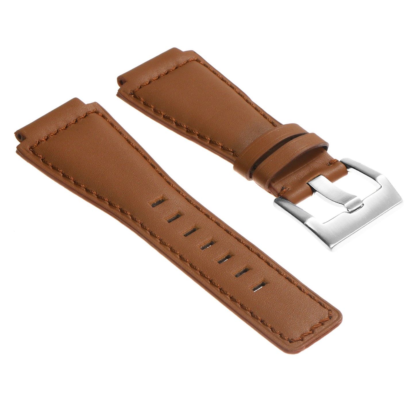 DASSARI Smooth Leather Strap for Bell & Ross