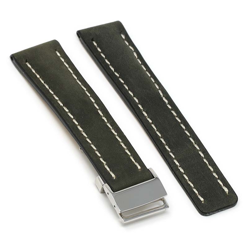 DASSARI Venture Distressed Leather Band for Breitling