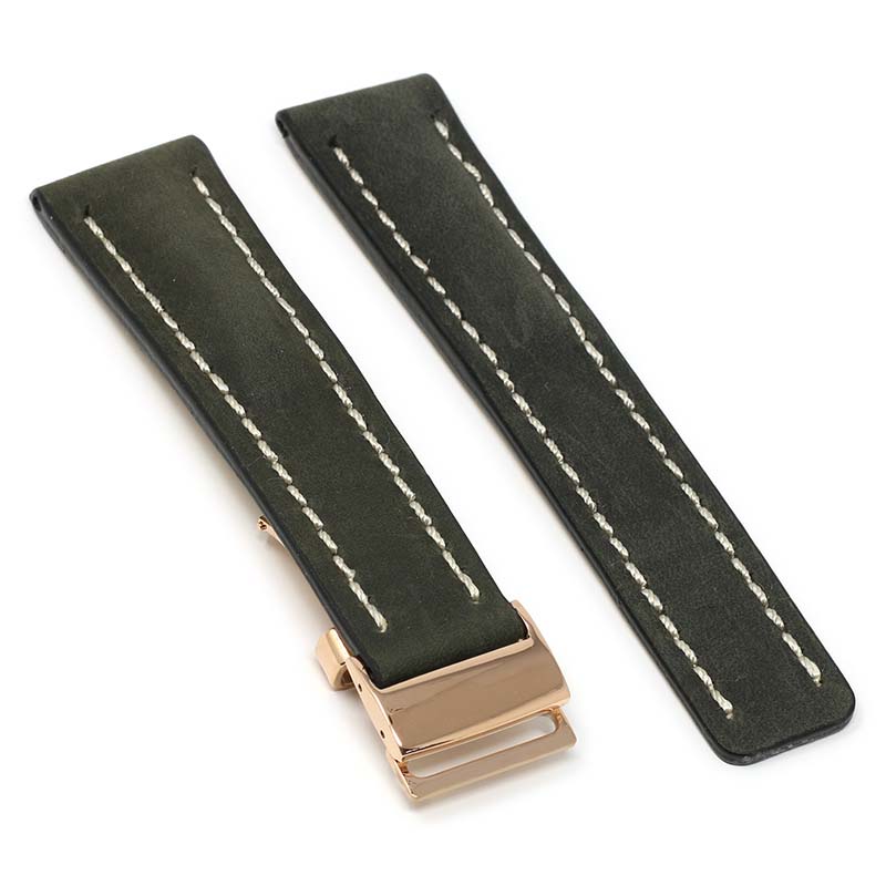 DASSARI Venture Distressed Leather Band for Breitling
