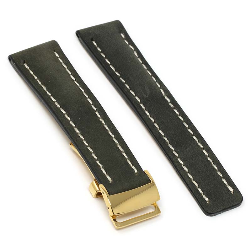 DASSARI Venture Distressed Leather Band for Breitling