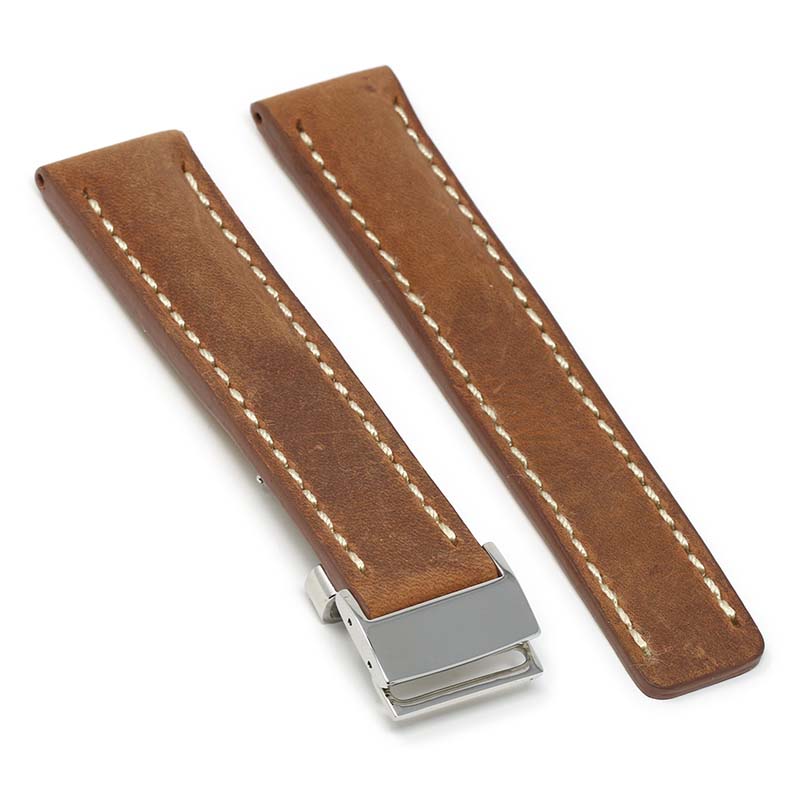 DASSARI Venture Distressed Leather Band for Breitling