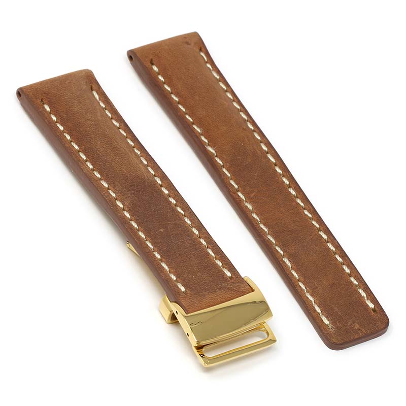 DASSARI Venture Distressed Leather Band for Breitling