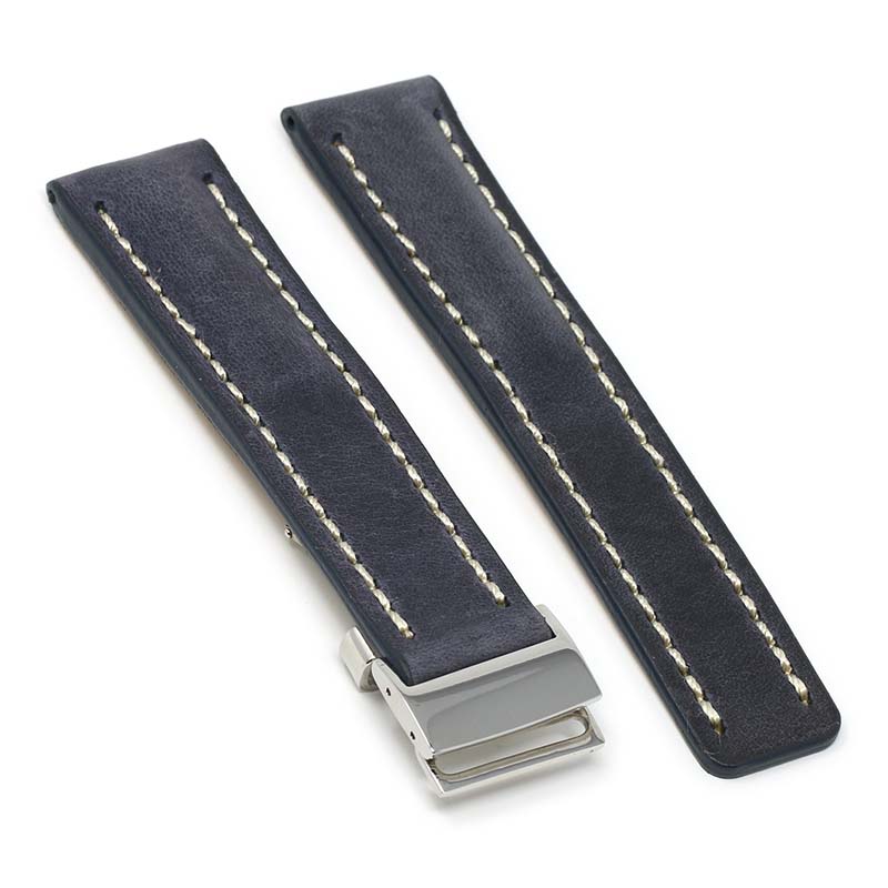 DASSARI Venture Distressed Leather Band for Breitling