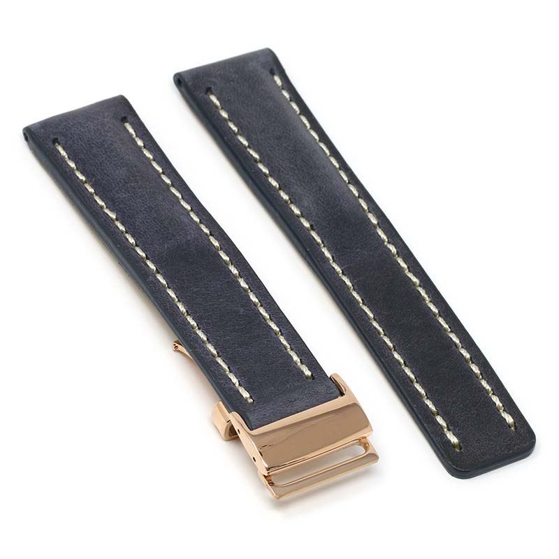 DASSARI Venture Distressed Leather Band for Breitling