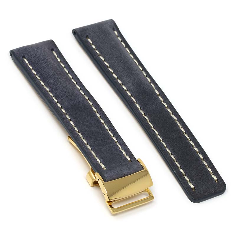 DASSARI Venture Distressed Leather Band for Breitling