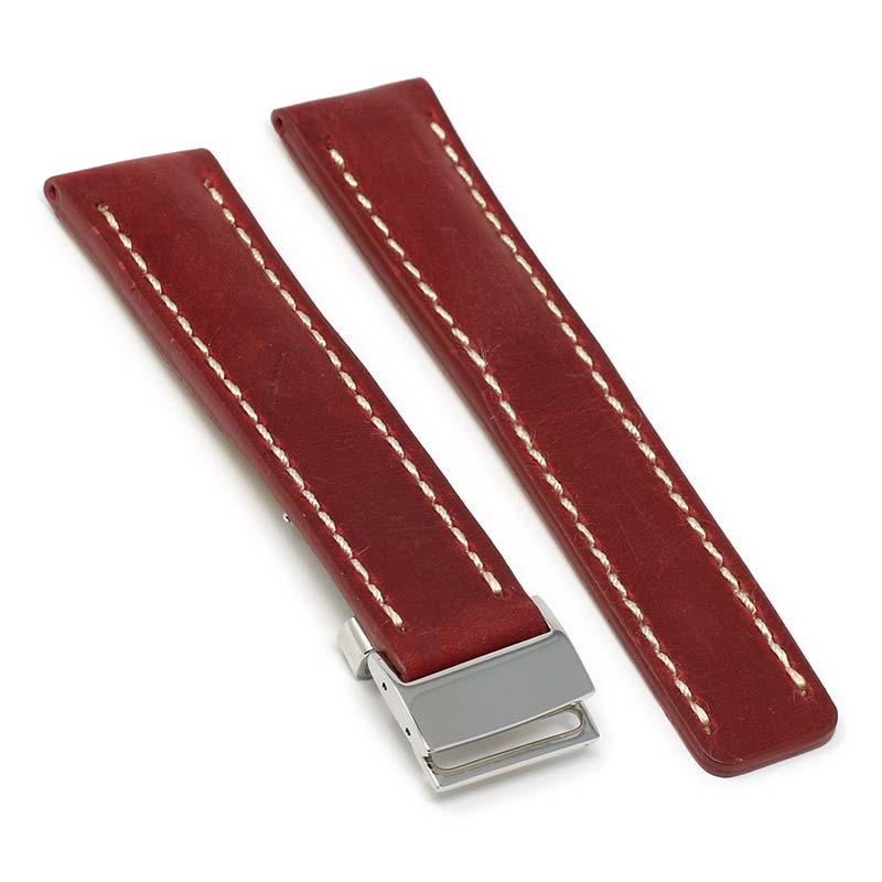 DASSARI Venture Distressed Leather Band for Breitling