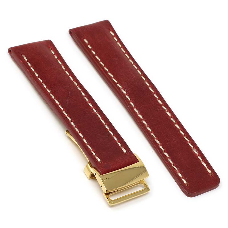 DASSARI Venture Distressed Leather Band for Breitling