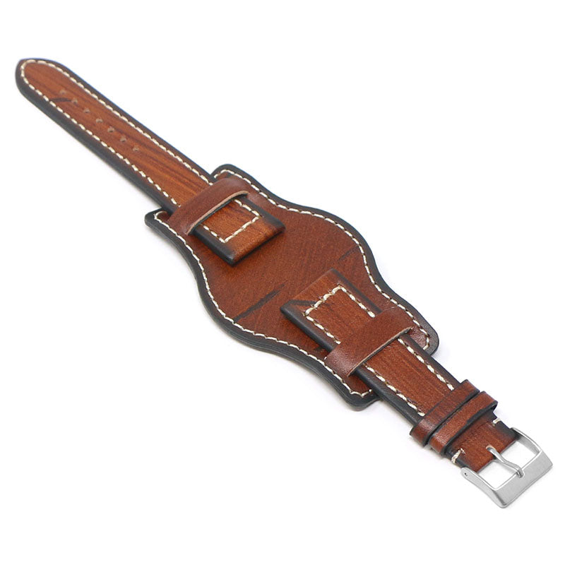 DASSARI Analogue Vintage Leather Bund Strap