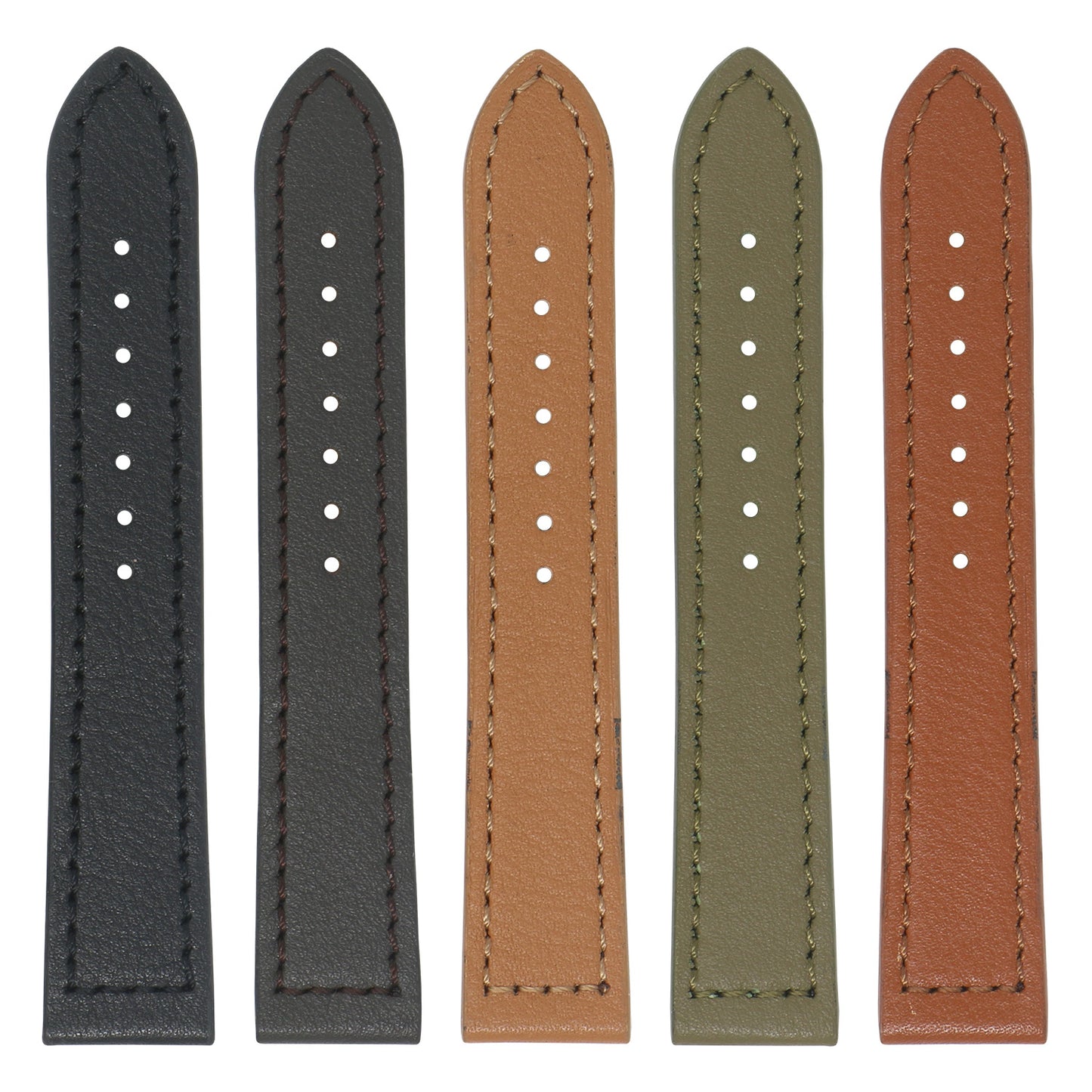 DASSARI Leather Military Bund Strap