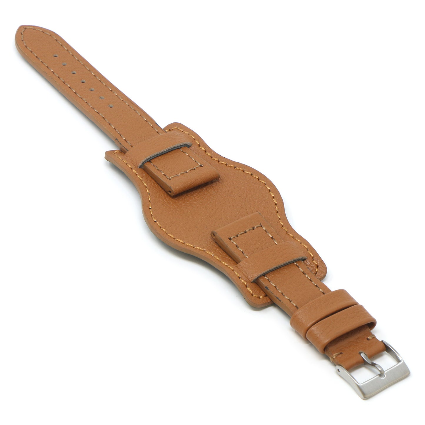 DASSARI Leather Military Bund Strap