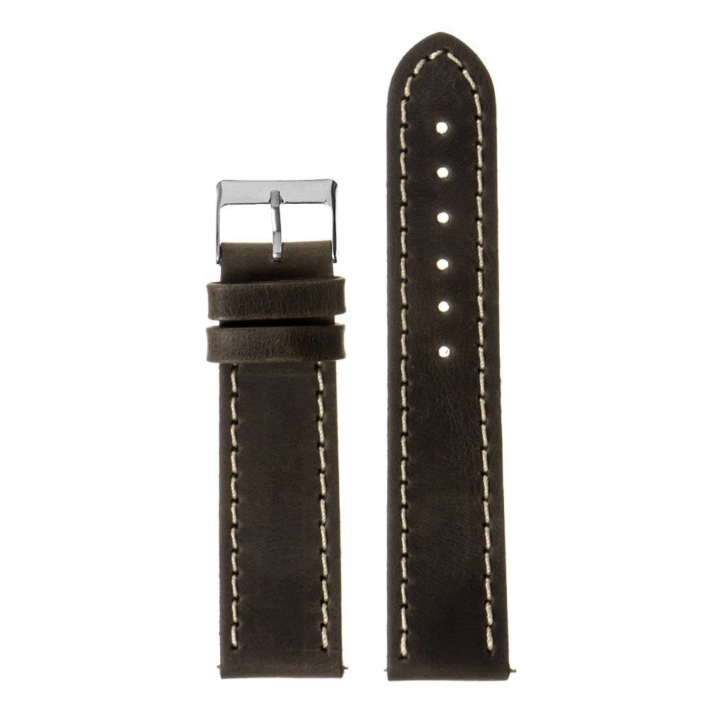 Vintage Top Grain Leather Watch Strap, Short Length