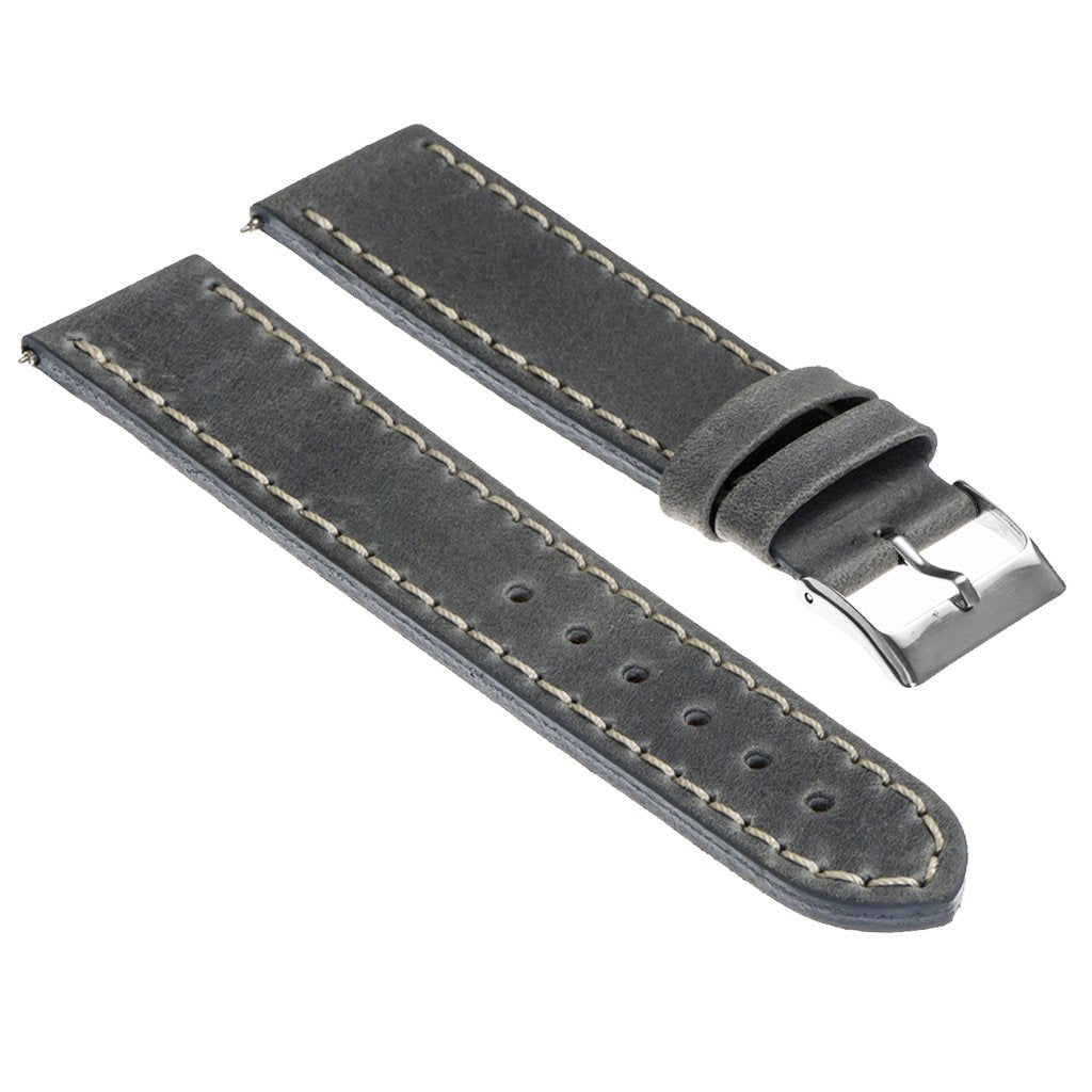 Vintage Top Grain Leather Watch Strap, Short Length