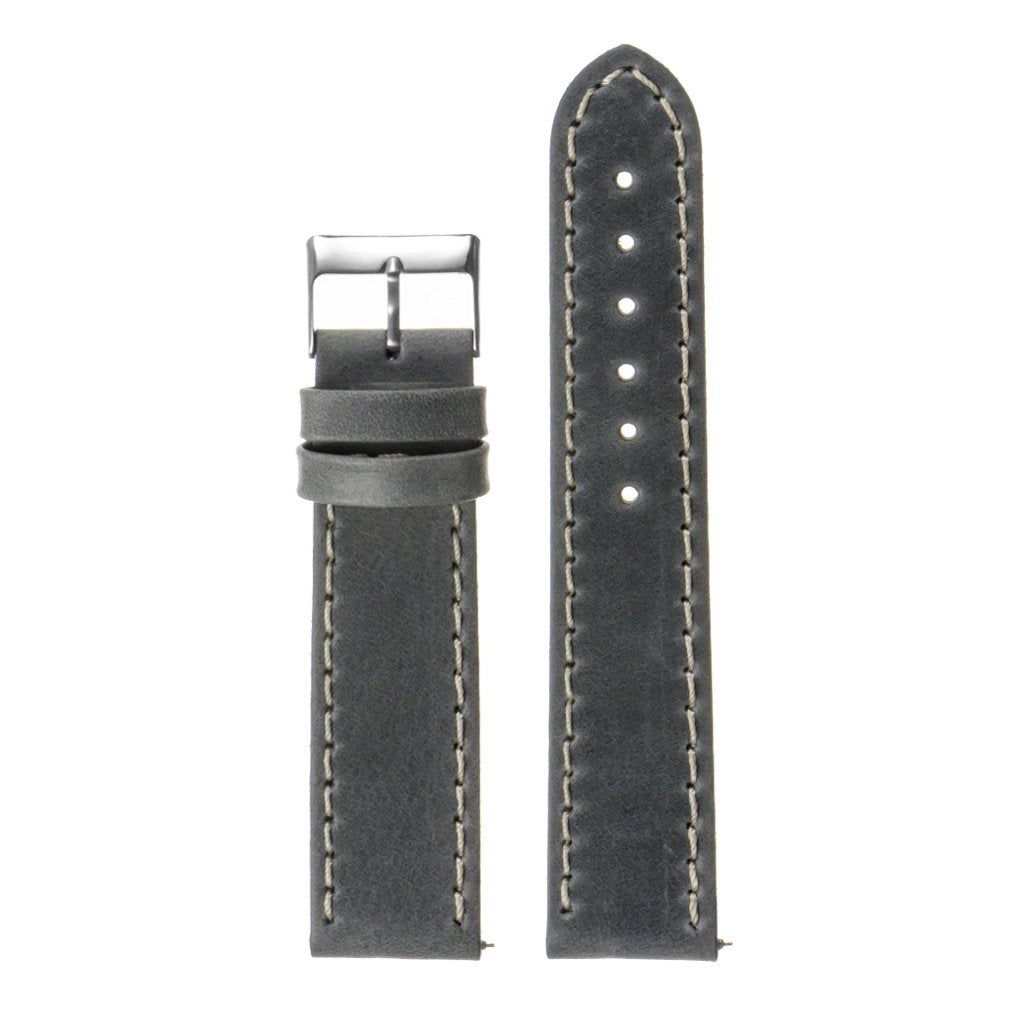 Vintage Top Grain Leather Watch Strap, Short Length
