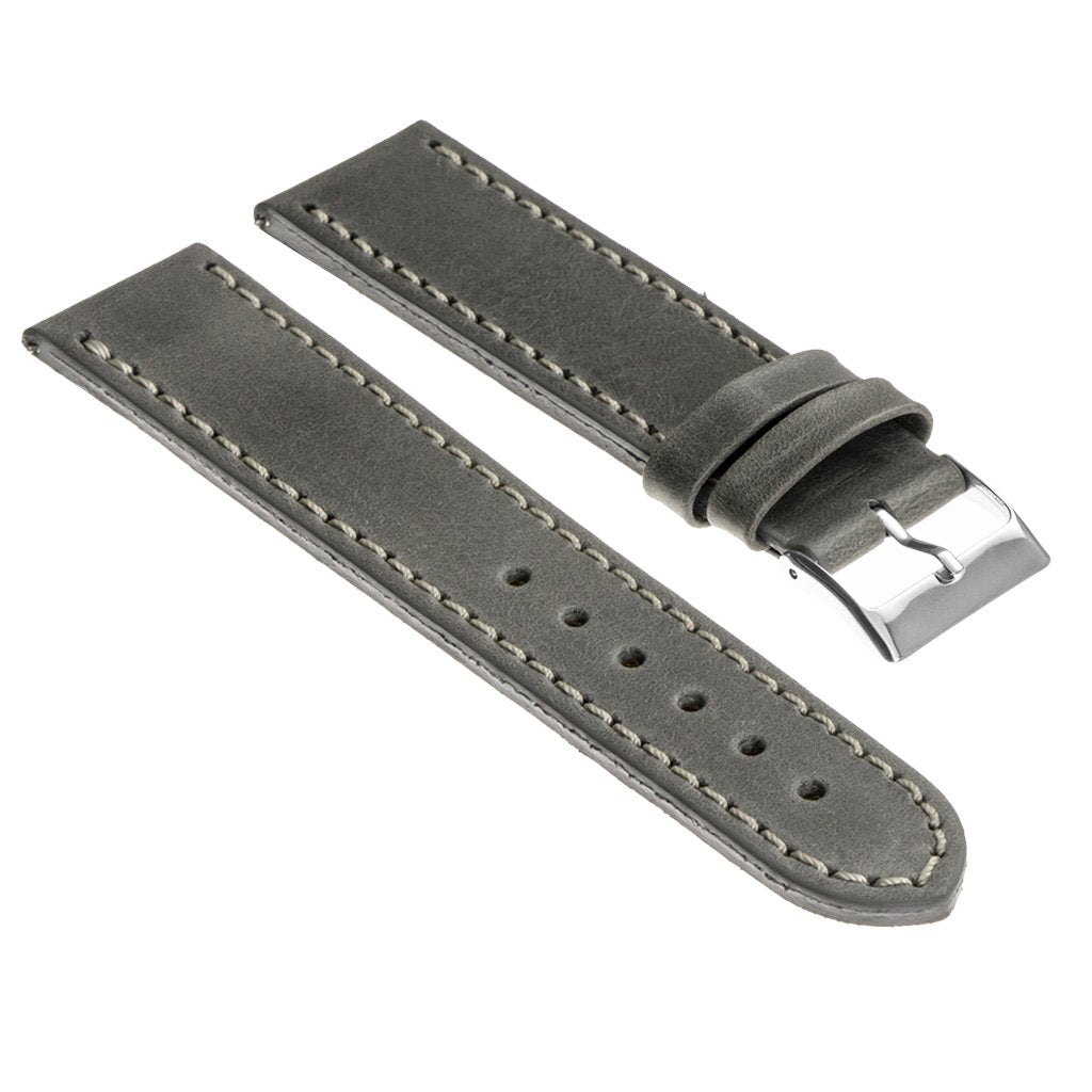 Vintage Top Grain Leather Watch Strap, Short Length