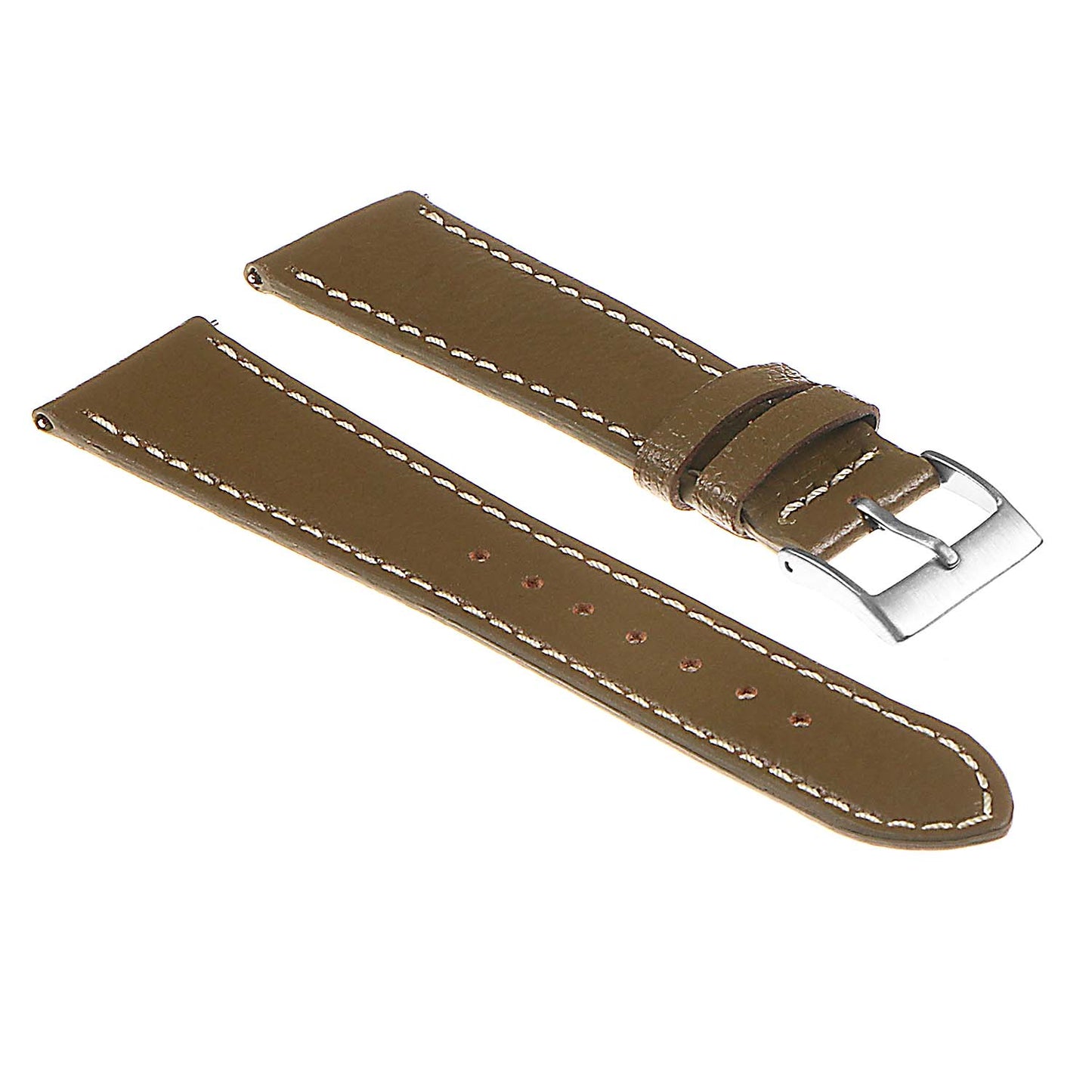 DASSARI Classic Pebbled Leather Watch Band
