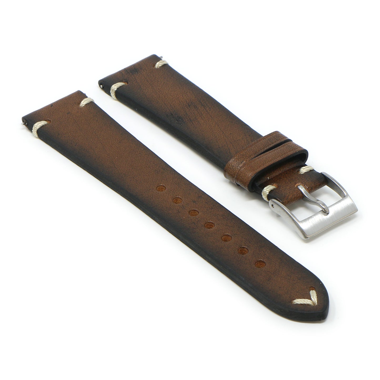 DASSARI Kingwood II Premium Vintage Leather Strap for Apple Watch