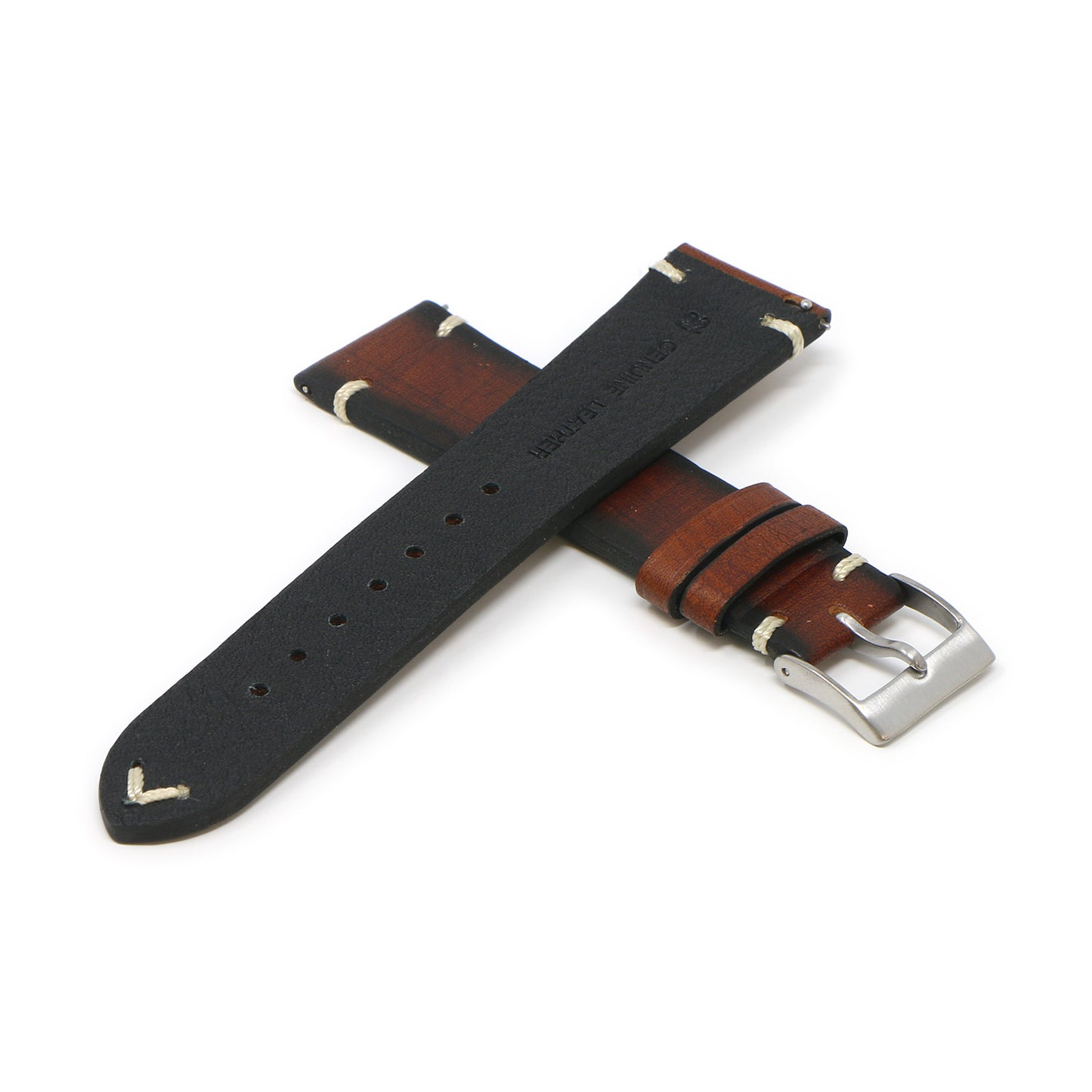 DASSARI Kingwood II Premium Vintage Leather Strap for Apple Watch