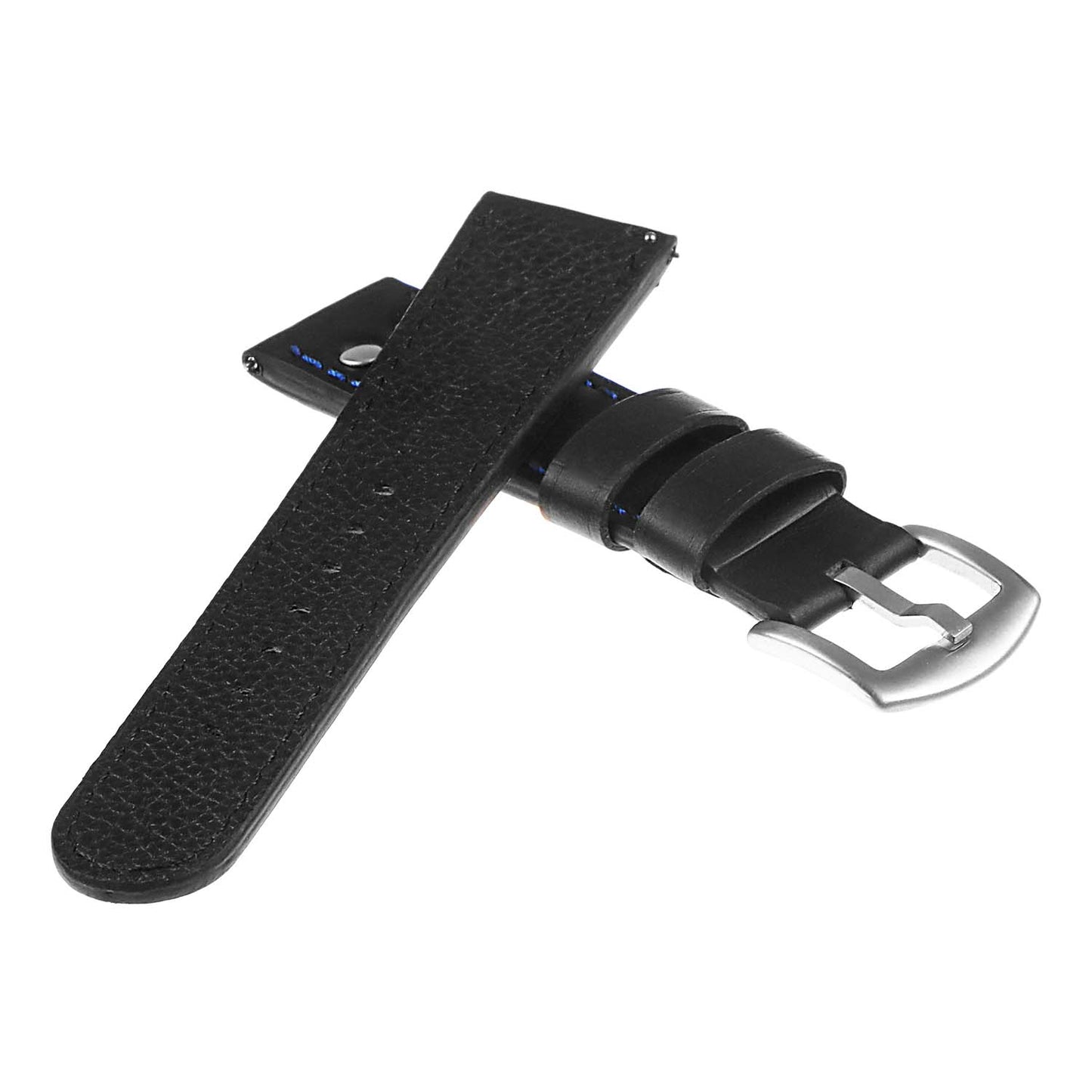 Dassari Leather Pilot Watch Strap with Rivets