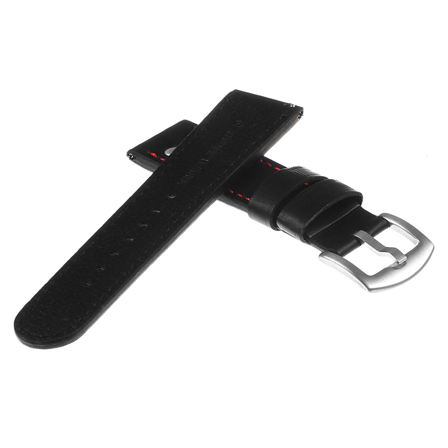DASSARI Pilot Leather Watch Band w/ Matte Black Rivets for Apple Watch