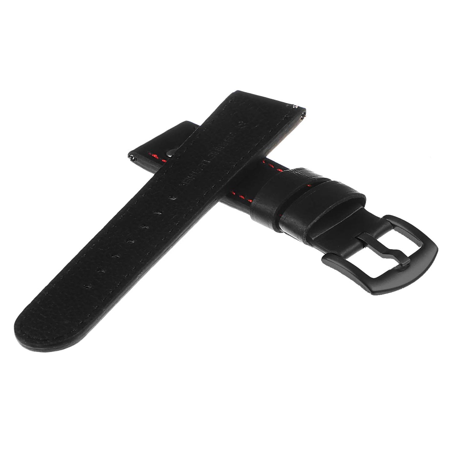 DASSARI Pilot Leather Watch Band w/ Matte Black Rivets for Apple Watch