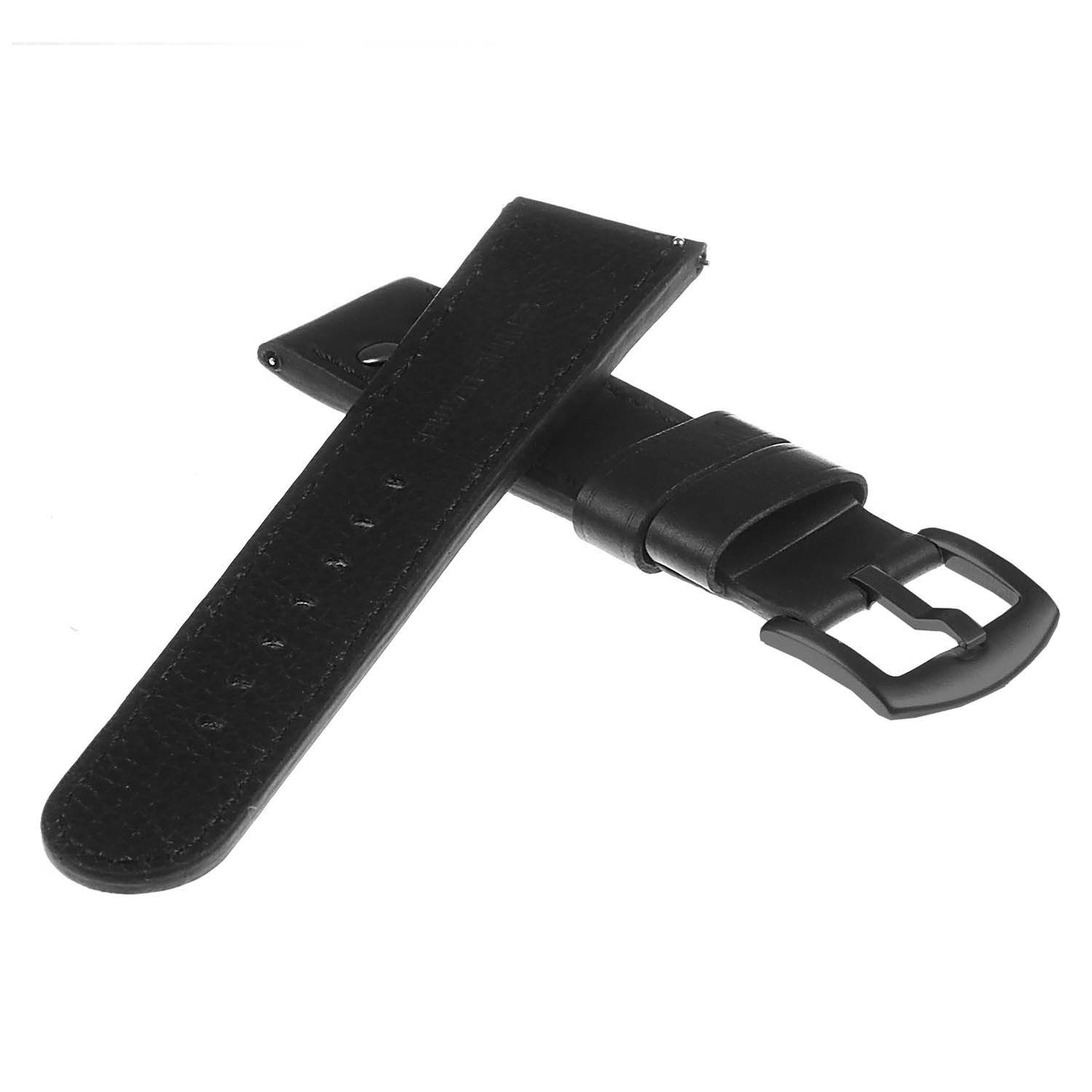 DASSARI Pilot Leather Watch Band w/ Matte Black Rivets for Apple Watch