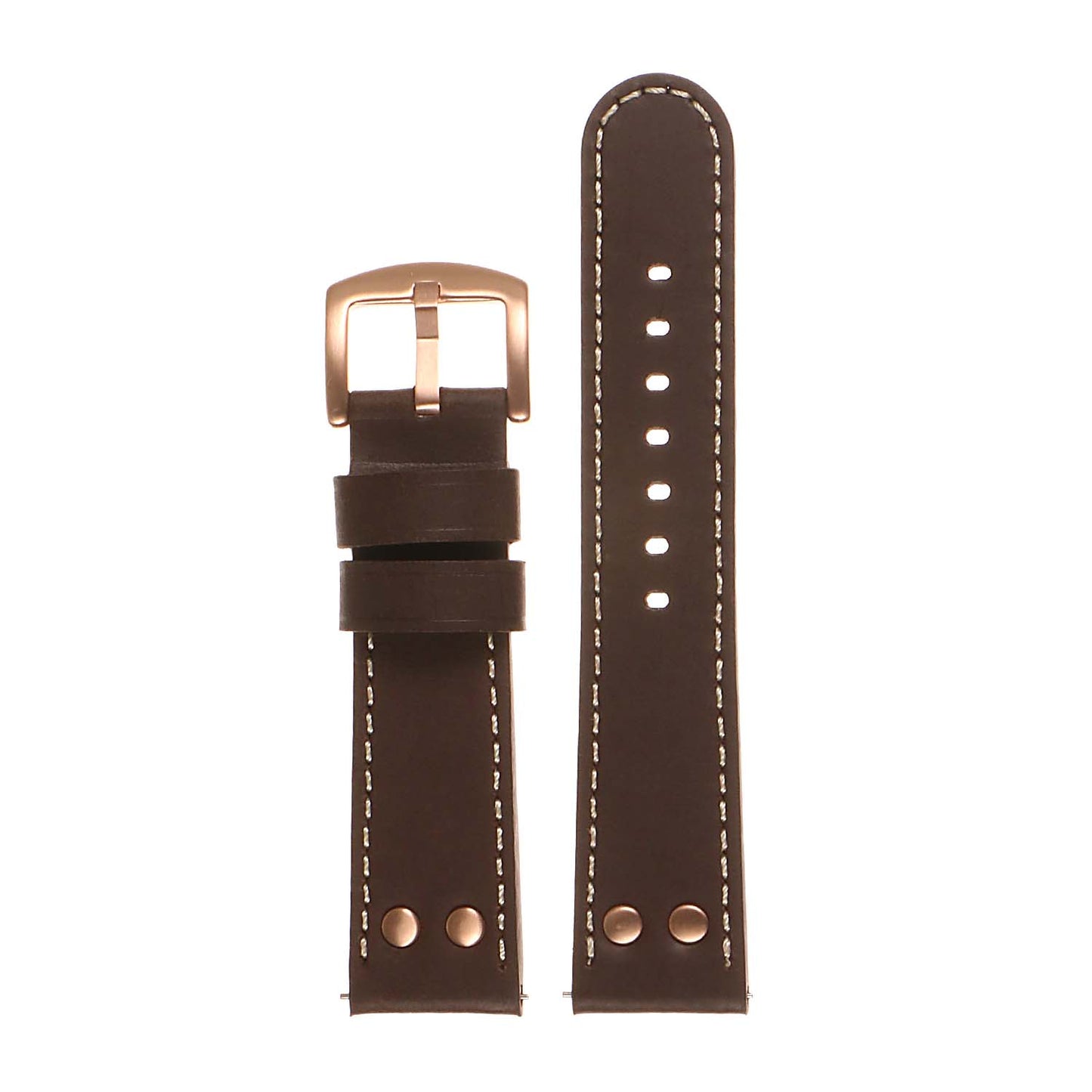 DASSARI Leather Pilot Strap for Fossil Gen 5 Smartwatch