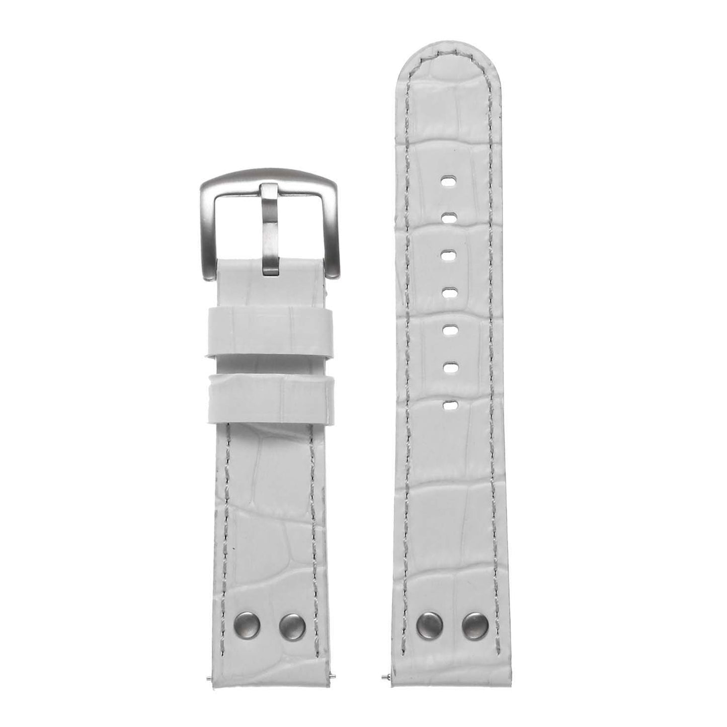DASSARI Croc Embossed Leather Pilot Strap for Fossil Gen 4 Smartwatch