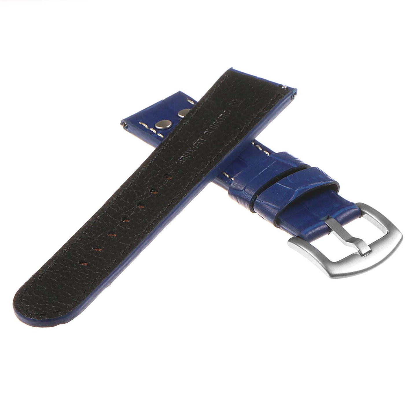 DASSARI Croc Embossed Leather Pilot Strap for Fossil Gen 5 Smartwatch