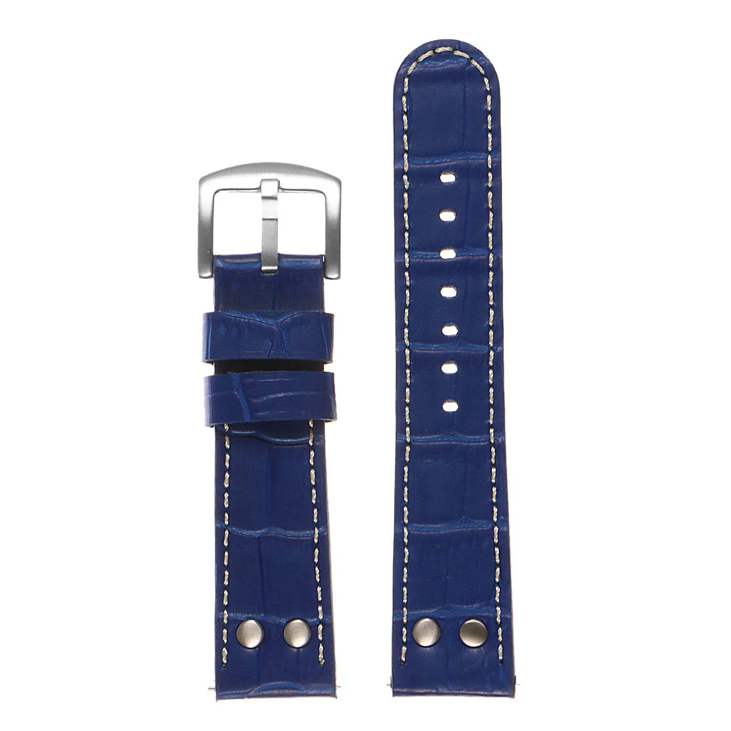 DASSARI Croc Embossed Leather Pilot Strap for Fossil Gen 4 Smartwatch