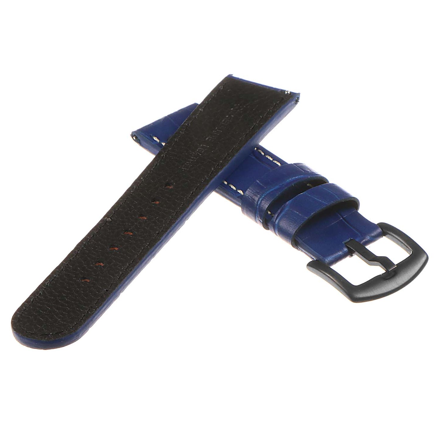 DASSARI Croc Embossed Leather Pilot Strap for Fossil Gen 5 Smartwatch