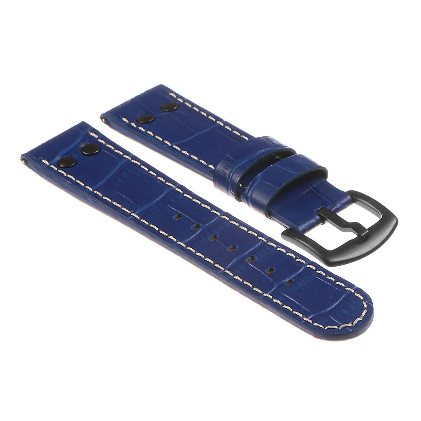 DASSARI Croc Embossed Leather Pilot Strap for Fossil Gen 5 Smartwatch
