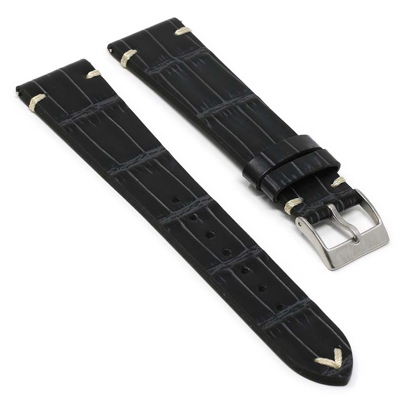 DASSARI Vintage Alligator Strap for Fitbit Sense