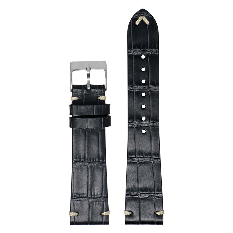 DASSARI Vintage Alligator Strap for Fitbit Sense