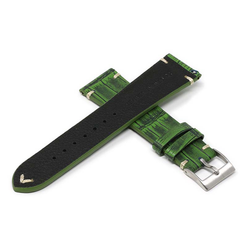 DASSARI Vintage Alligator Strap for Fitbit Sense