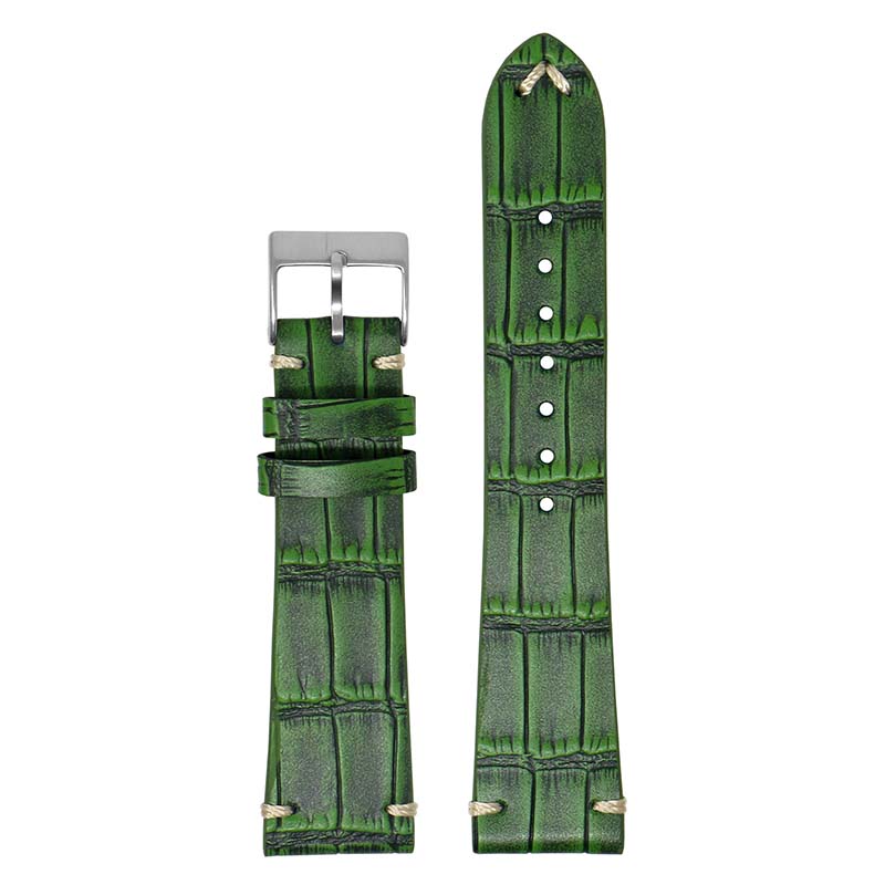 DASSARI Vintage Alligator Strap for Fitbit Sense