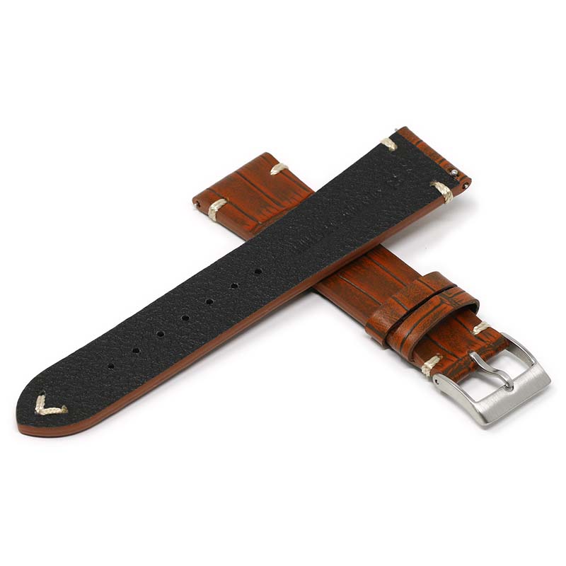 DASSARI Vintage Alligator Strap for Fitbit Sense