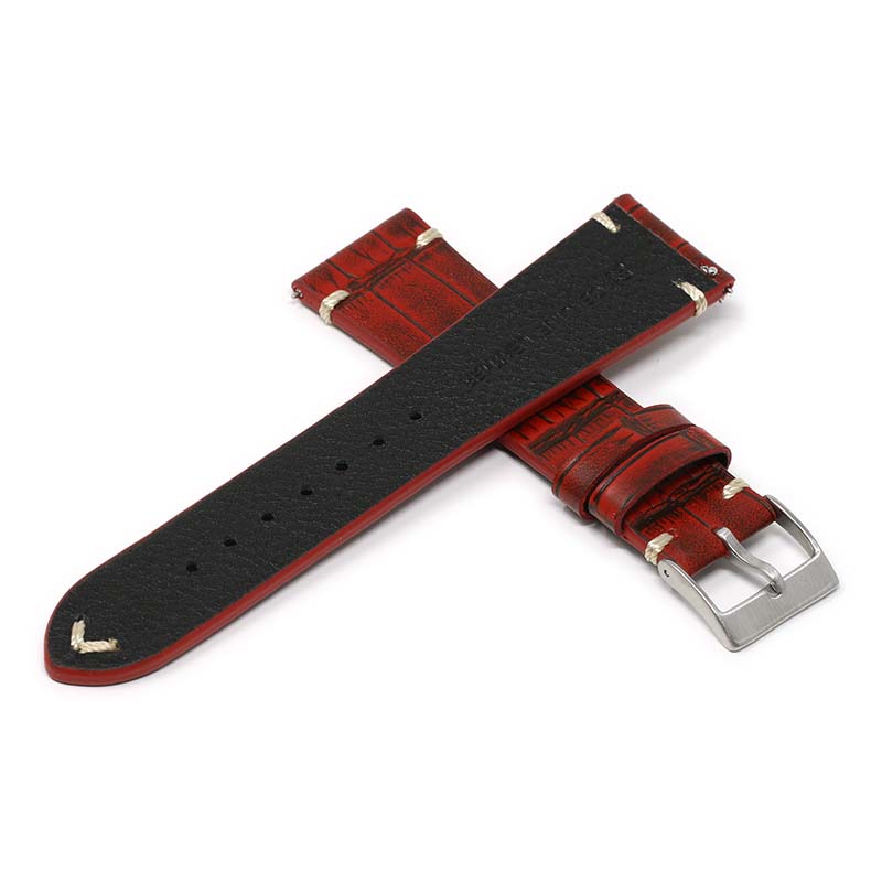DASSARI Vintage Alligator Strap for Fitbit Sense